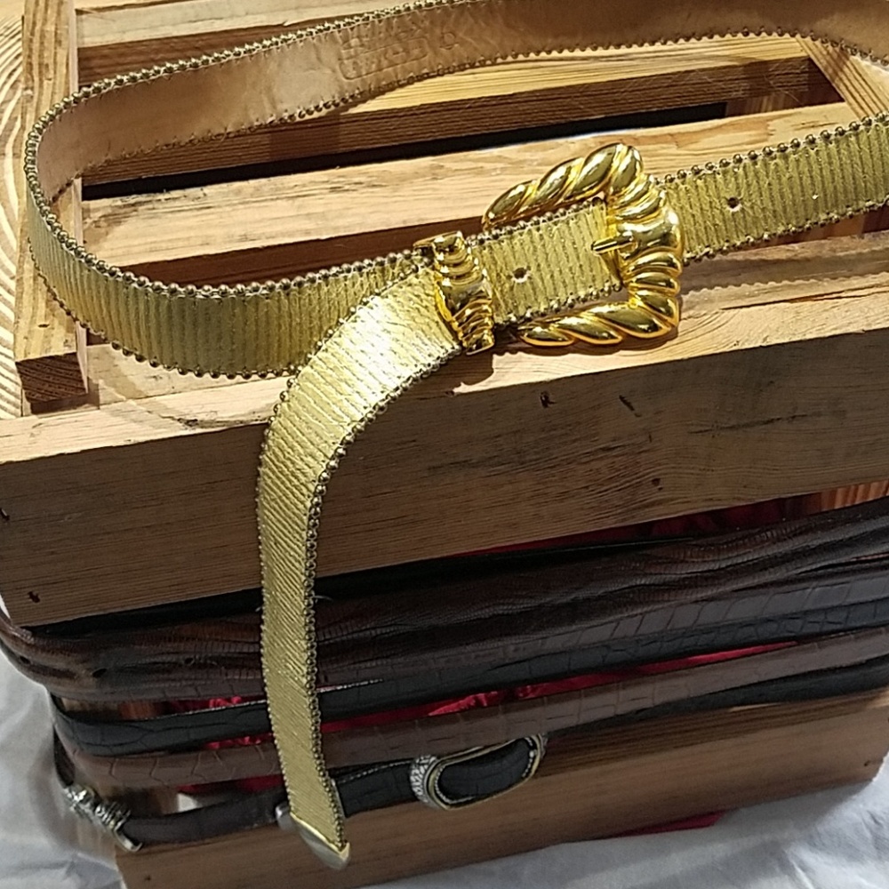 Belt By Simon Vintage Leather Belt